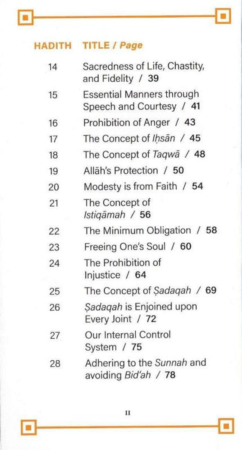 An Nawawi’s 40 Hadith
